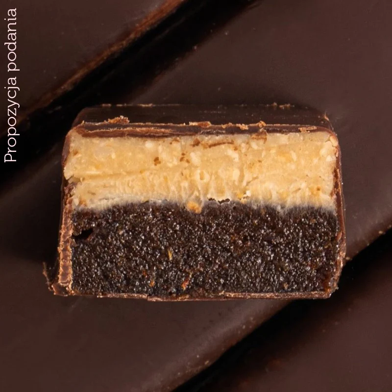 FIZI Guilty Pleasure Hazelnut & Himalayan Salt - wegański baton proteinowy w polewie czekoladowej bez dodatku cukru - Image 2