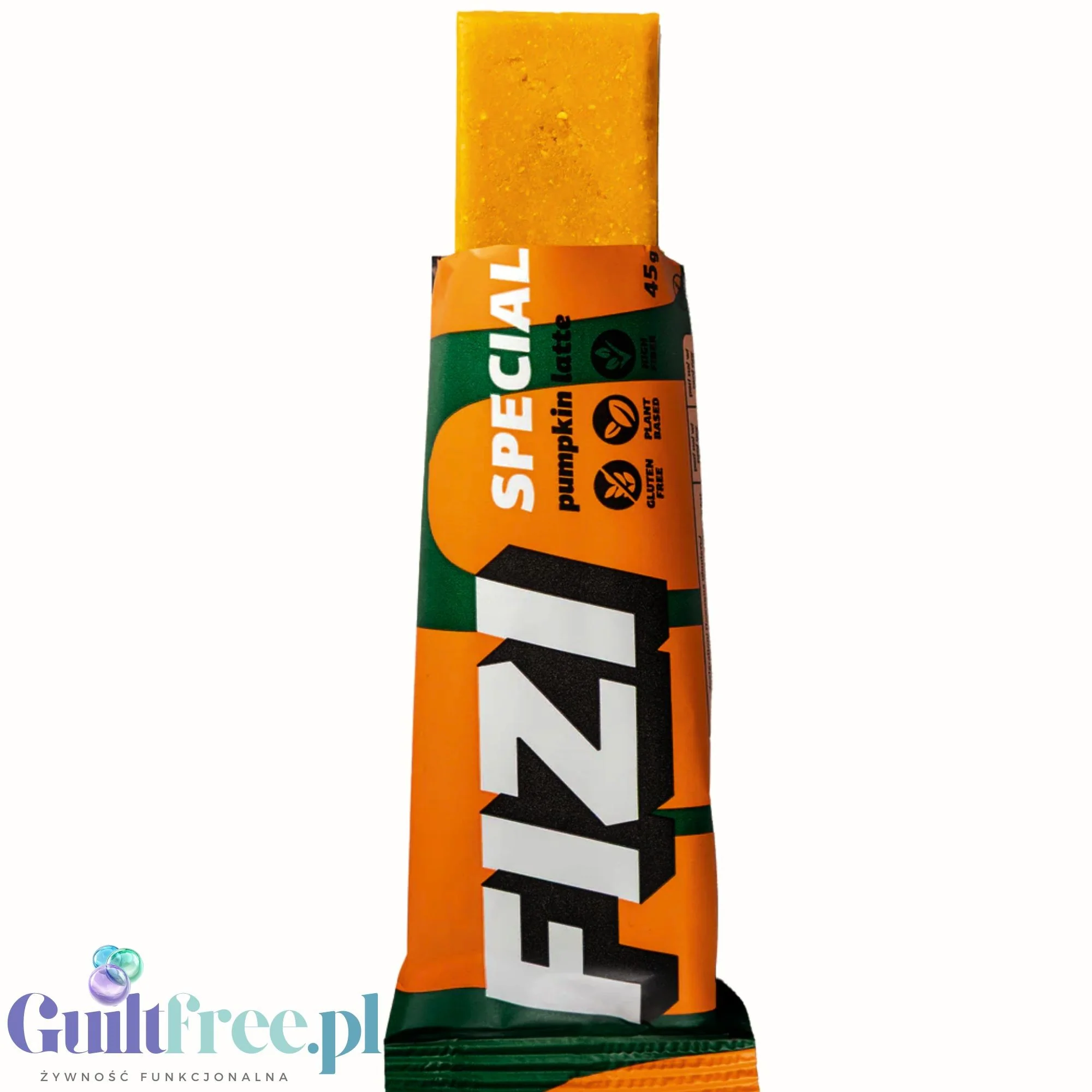 FIZI Special Pumpkin Latte - wegański bezglutenowy baton z dynią i cynamonem bez cukru - Image 5