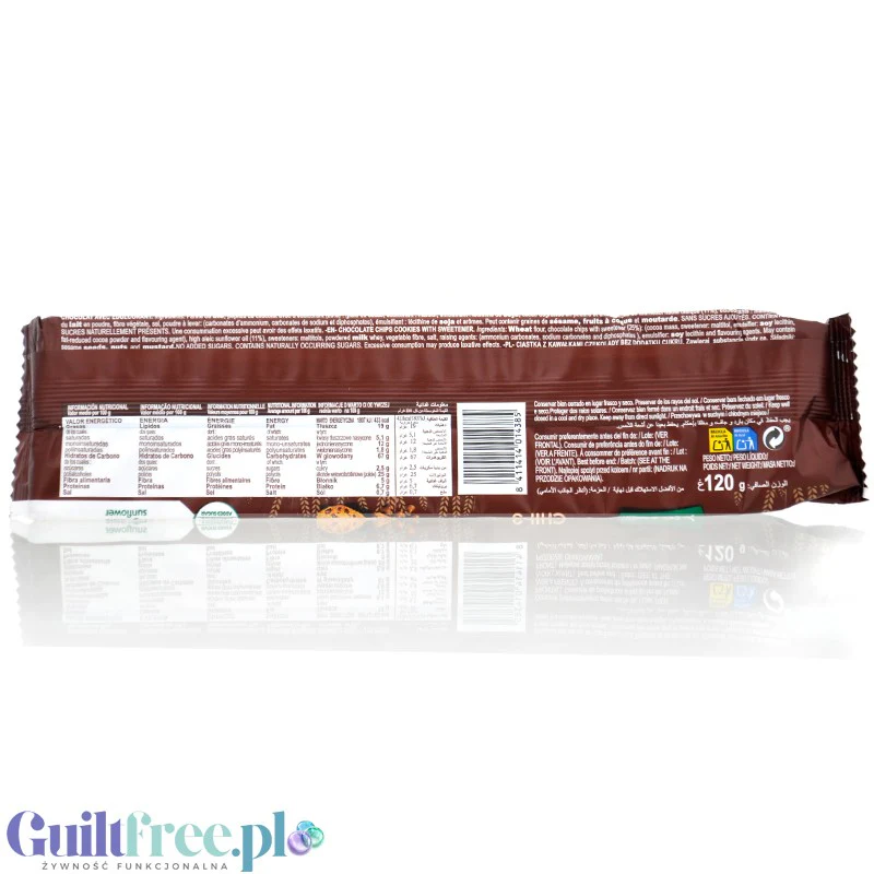 Florbu Chocolate Chip cookies - kruche ciastka bez cukru z kawałkami czekolady - Image 4