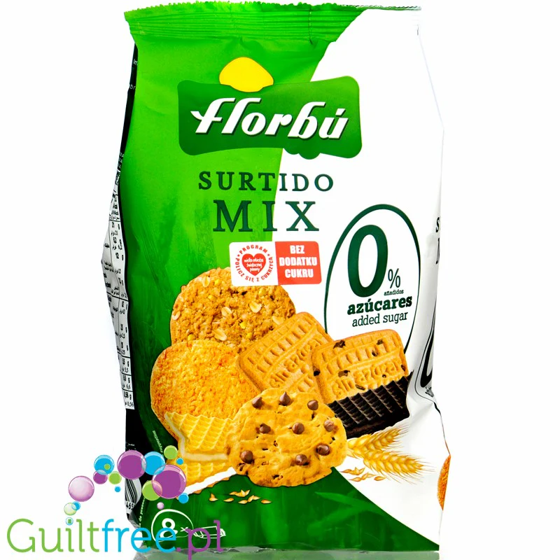 Florbu Surtido Mix - mix ciastek i wafelków bez cukru, 8 rodzajów - Image 2