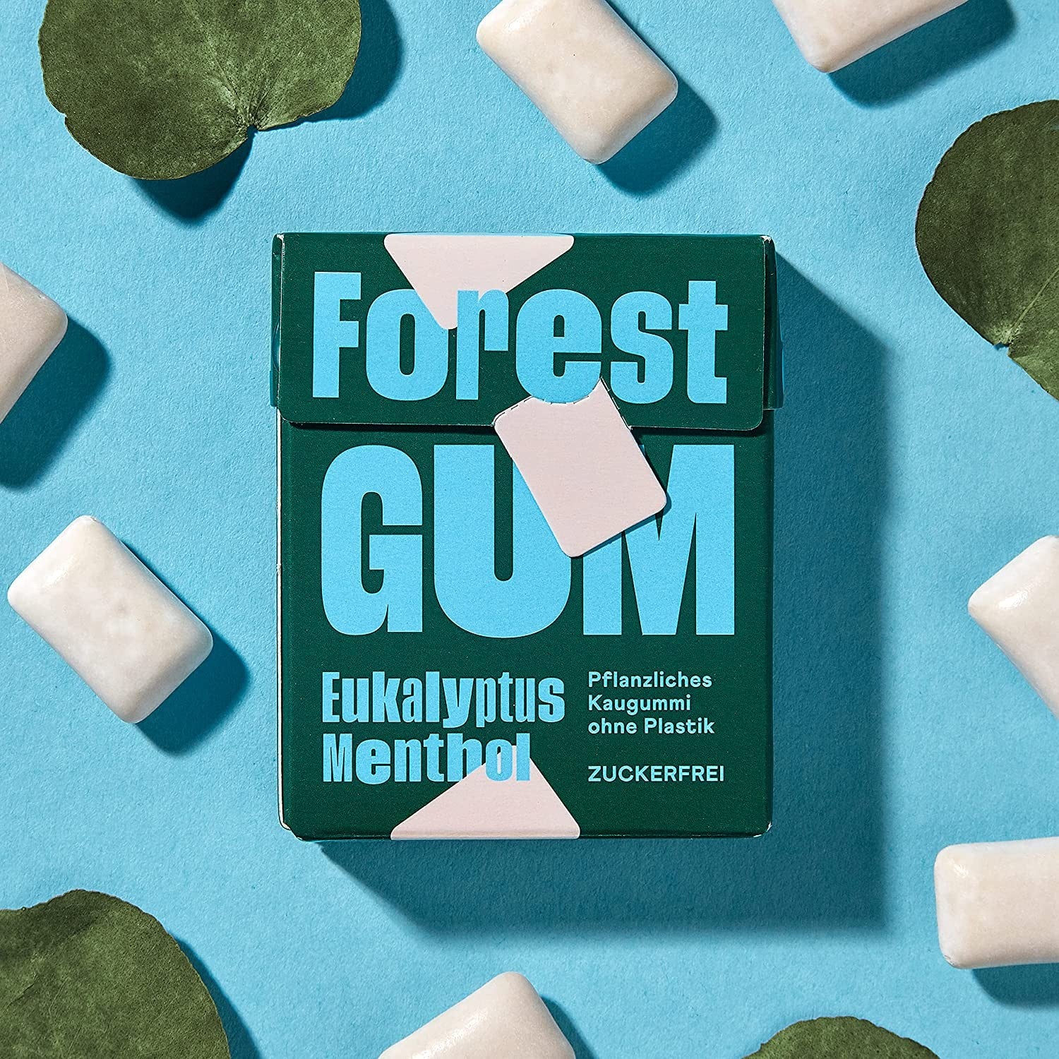 Forest Gum Eukalyptus Menthol - wegańska guma do żucia bez cukru z ksylitolem, bez mikroplastiku - Image 3