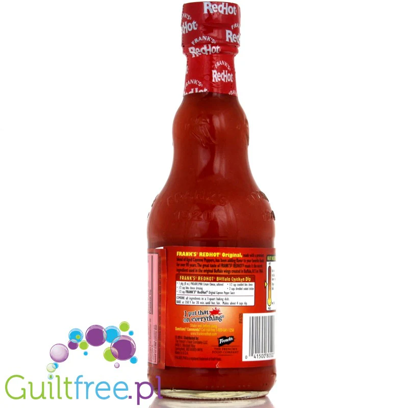 Frank's Red Hot Original Cayenne pikantny sos bez cukru i MSG, 354ml - Image 4