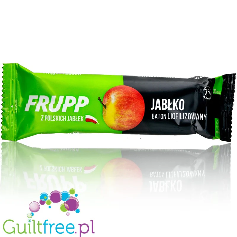 Frupp Jabłko 30kcal - naturalny baton z liofilizowanych owoców