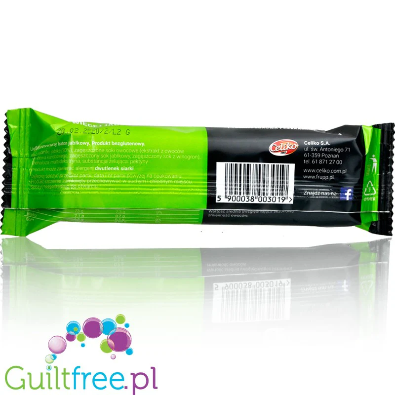 Frupp Jabłko 30kcal - naturalny baton z liofilizowanych owoców - Image 2
