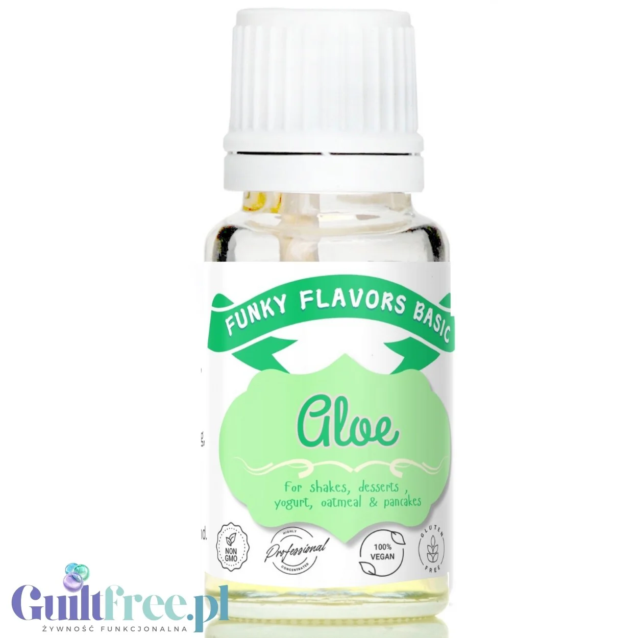 Funky Flavors Basic Aloe 10ml - aloesowe kropelki aromatyczne do potraw, bez cukru, kalorii i słodzików