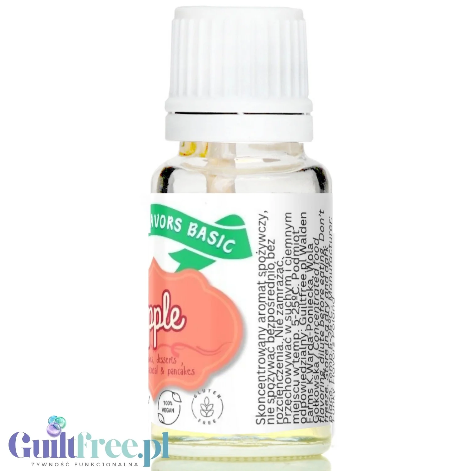 Funky Flavors Basic Apple 10ml - jabłkowe kropelki bez cukru, słodzików i kalorii - Image 4