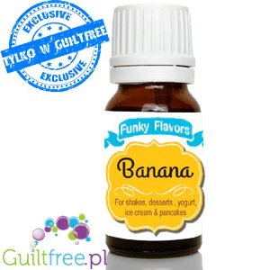 Funky Flavors Basic Banana 10ml - bananowe kropelki bez cukru, słodzików i kalorii - Image 2