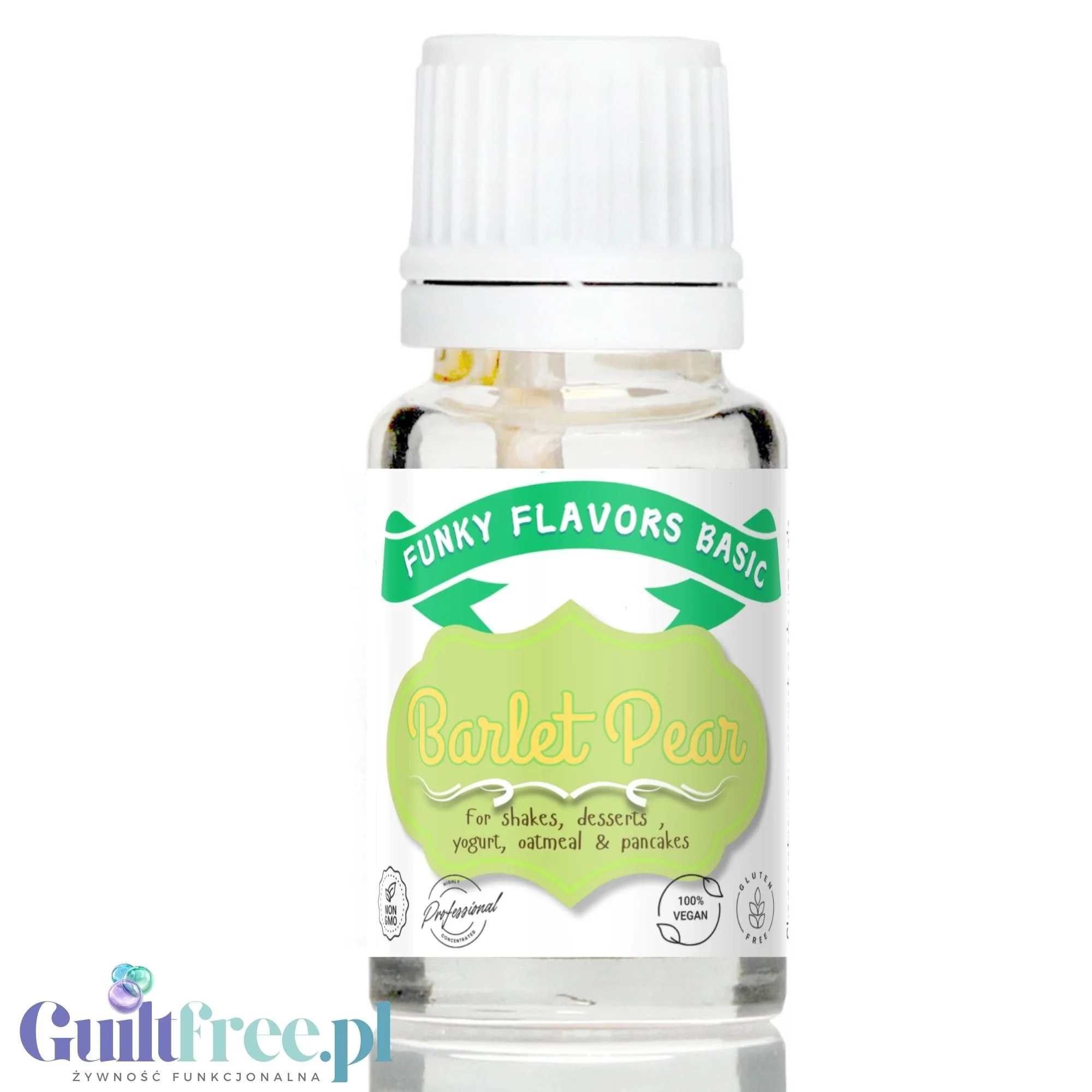 Funky Flavors Basic Bartlett Pear 10ml - gruszkowe kropelki bez cukru, słodzików i kalorii