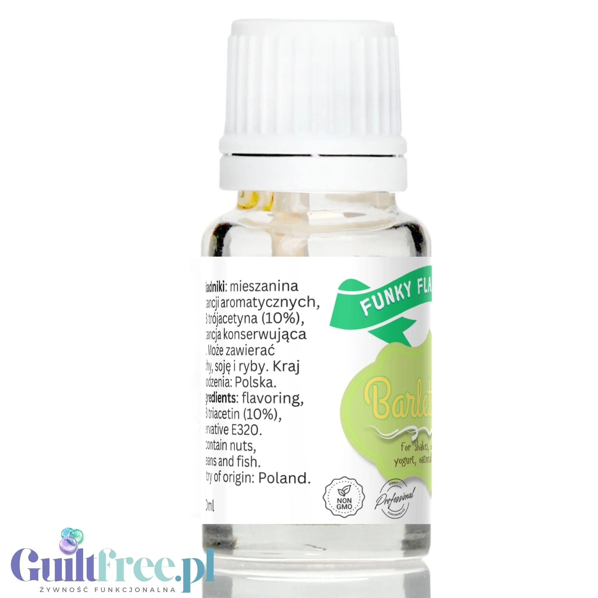Funky Flavors Basic Bartlett Pear 10ml - gruszkowe kropelki bez cukru, słodzików i kalorii - Image 4