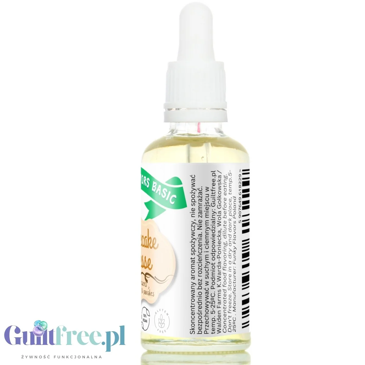 Funky Flavors Basic Cheesecake Vienesse 30ml - kropelki aromatyzujące bez cukru i słodzików, aromat sernika z pomarańczą - Image 3