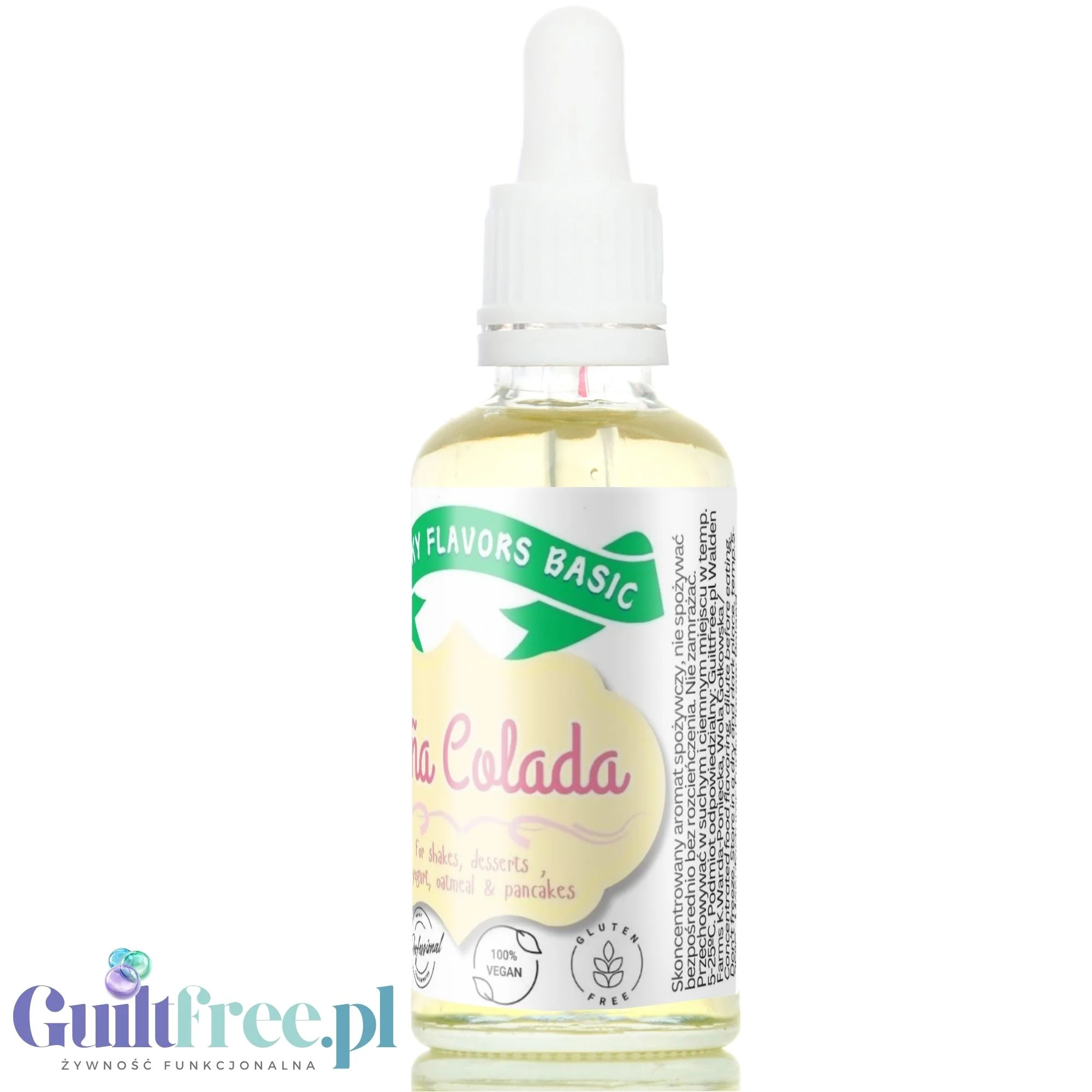 Funky Flavors Basic Piña Colada 30ml - aromatyczne kropelki bez cukru, słodzików i kalorii - Image 3
