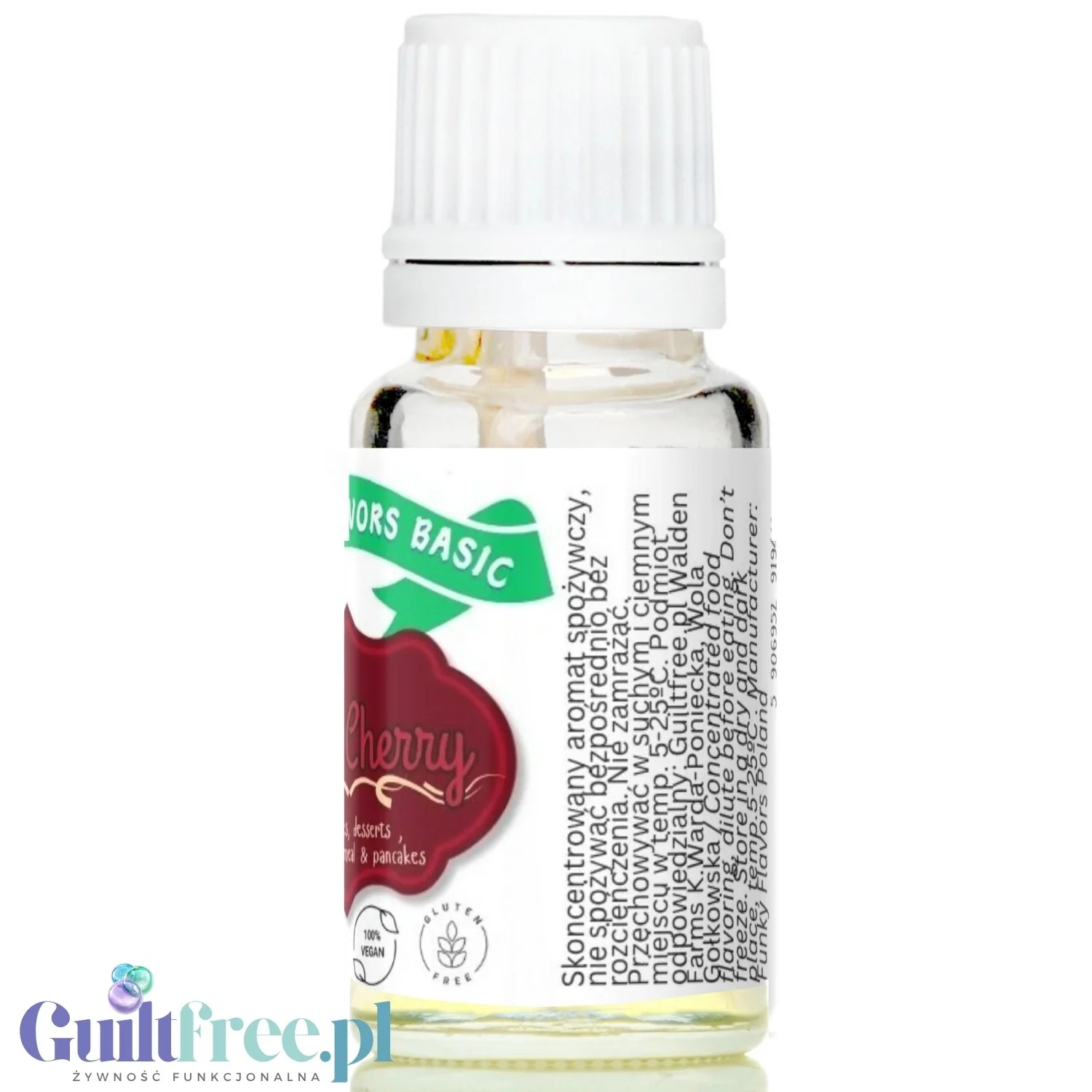 Funky Flavors Basic Black Cherry 10ml - wiśniowe kropelki aromatyzujące bez cukru, słodzików i kalorii - Image 4
