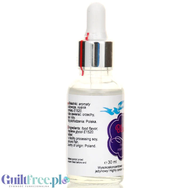 Funky Flavors Basic Blackberry 30ml - kropelki jeżynowe bez cukru, kalorii i słodzików - Image 2
