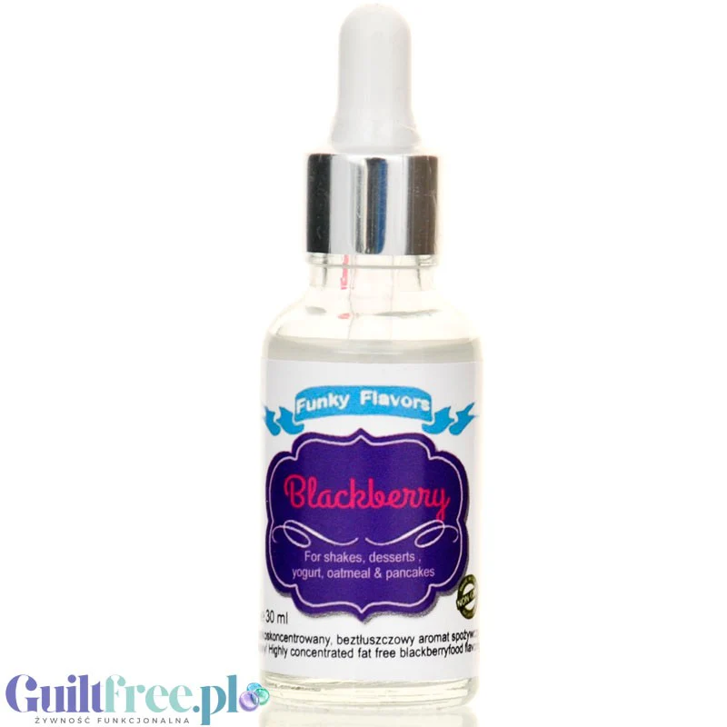 Funky Flavors Basic Blackberry 30ml - kropelki jeżynowe bez cukru, kalorii i słodzików - Image 3