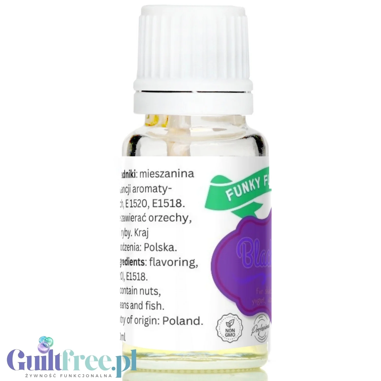 Funky Flavors Basic Blackberry 10ml - aromat jeżynowy bez cukru, słodzików i bez tłuszczu - Image 3