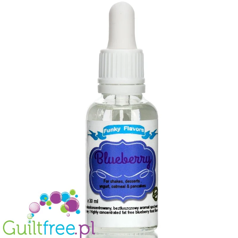 Funky Flavors Basic Blueberry 30ml - jagodowe kropelki aromatyczne bez cukru, słodzików i kcal - Image 2