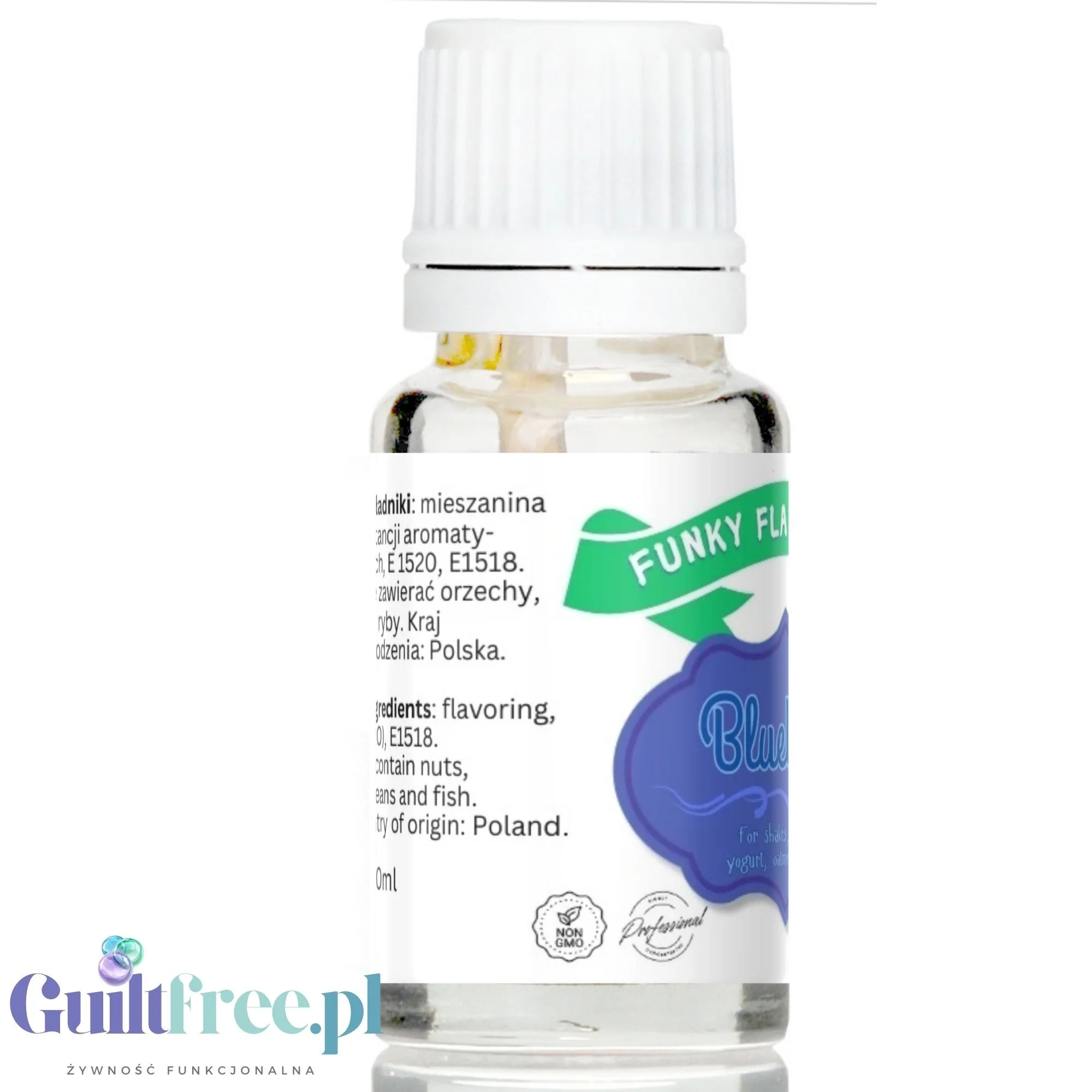Funky Flavors Basic Blueberry 10ml - jagodowe kropelki aromatyzujące do żywności bez cukru, słodzików i kalorii - Image 3