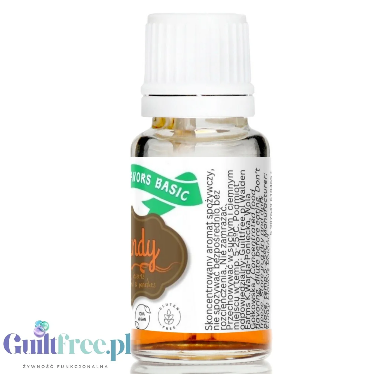 Funky Flavors Basic Brandy 10ml - płynny aromat w kropelkach, bez cukru, tłuszczu i kalorii - Image 4