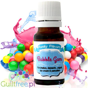 Funky Flavors Basic Bubble Gum 10ml - kropelki aromatyzujące bez kalorii, cukru i słodzików - Image 2