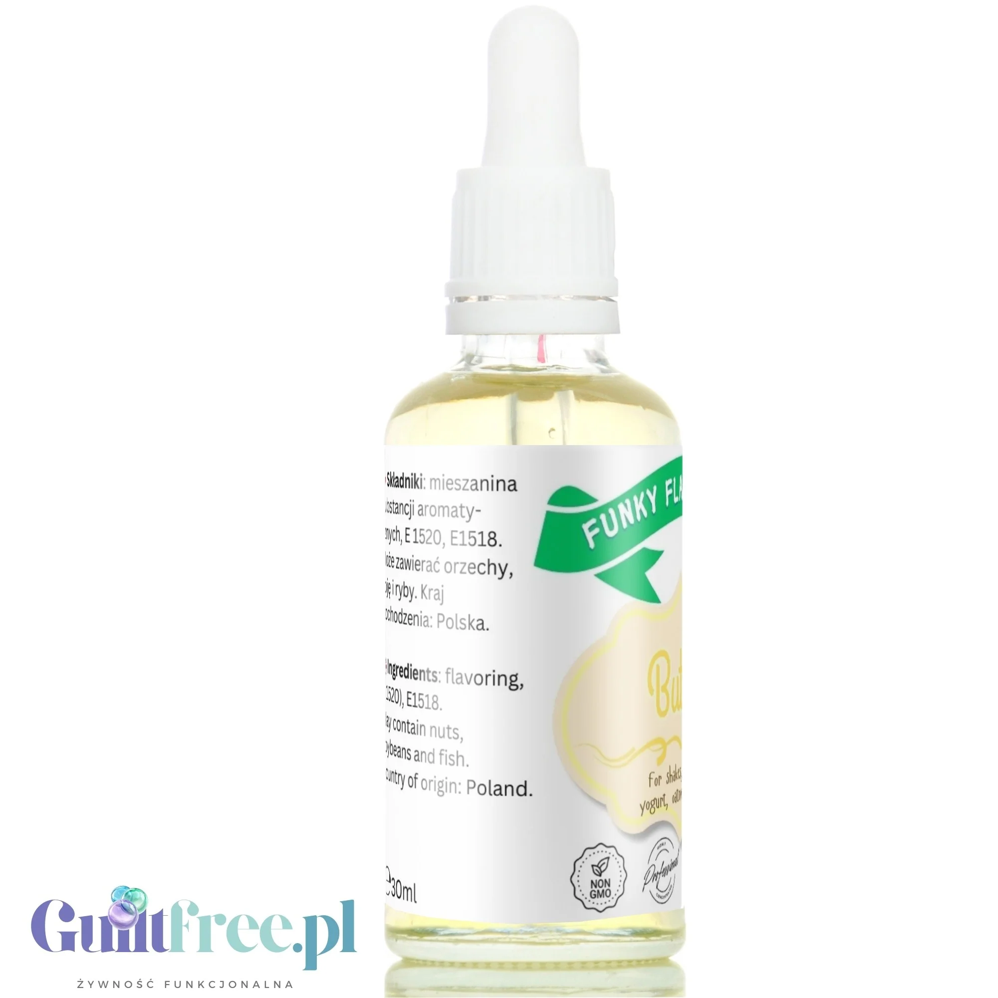 Funky Flavors Basic Butter 30ml - aromat maślany bez cukru i bez tłuszczu - Image 3
