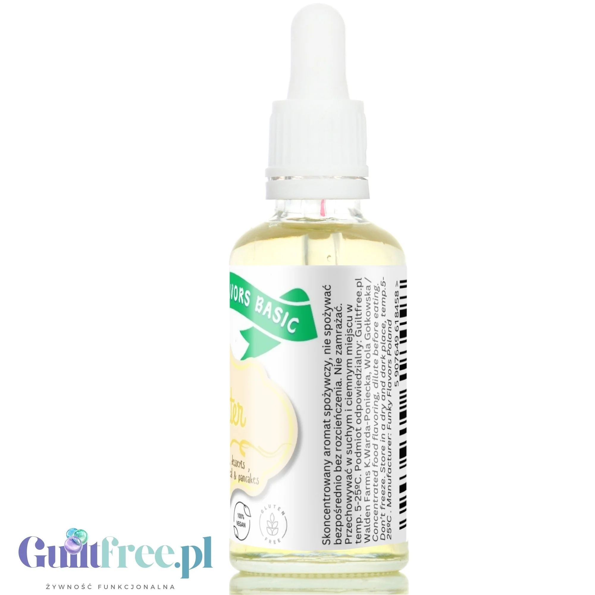 Funky Flavors Basic Butter 30ml - aromat maślany bez cukru i bez tłuszczu - Image 4