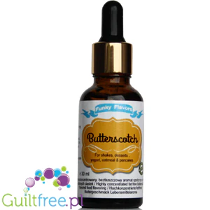 Funky Flavors Basic Butterscotch 30ml - Maślany Herbatnik - Czyste Kropelki Aromatyzujące bez Cukru i Słodzików - Image 3
