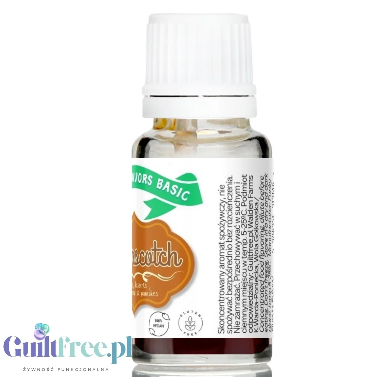 Funky Flavors Basic Butterscotch 10ml - Maślany Herbatnik - kropelki aromatyzujące bez cukru, tłuszczu i słodzików - Image 5