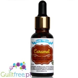 Funky Flavors Basic Caramel 30ml - karmelowe kropelki aromatyzujące bez cukru, słodzików i kalorii - Image 3