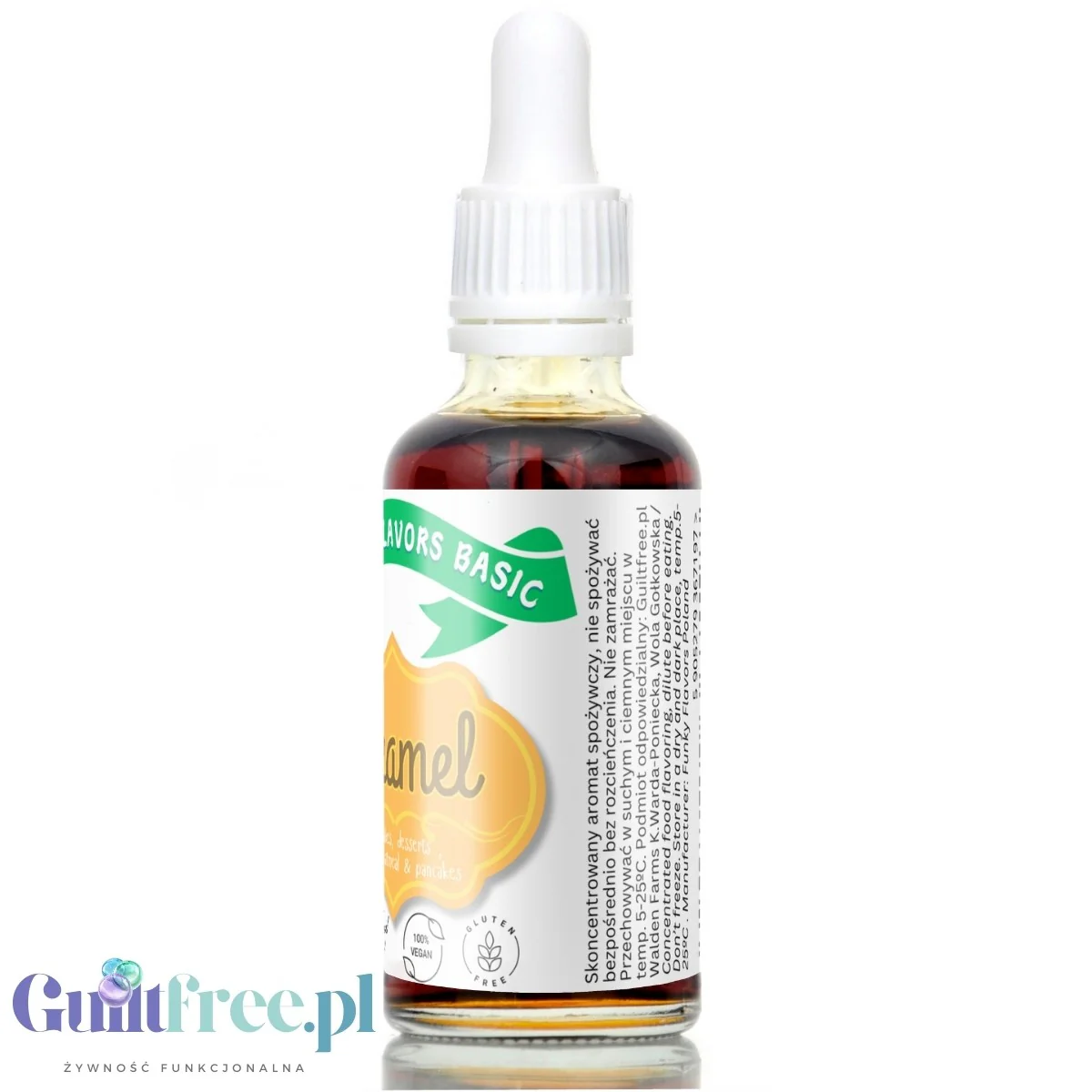 Funky Flavors Basic Caramel 30ml - karmelowe kropelki aromatyzujące bez cukru, słodzików i kalorii - Image 4