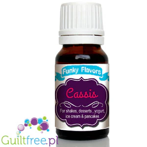 Funky Flavors Basic Cassis 10ml - kropelki o aromacie Czarnej Porzeczki bez cukru, słodzików i kalorii - Image 2