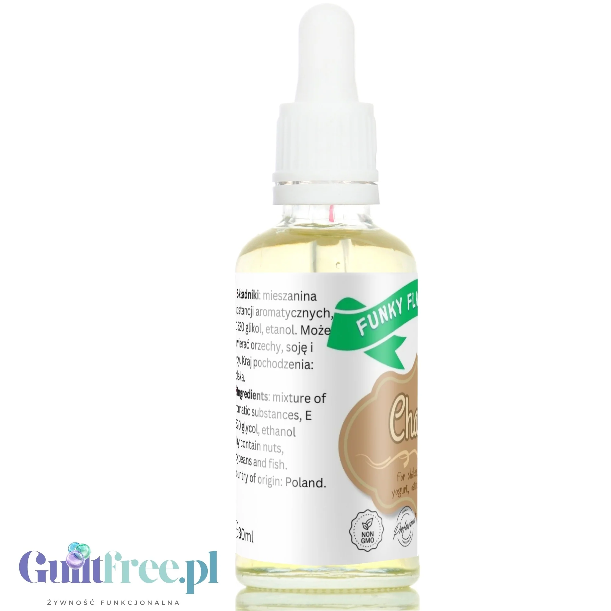 Funky Flavors Basic Chalva 30ml - chałwowe kropelki zapachowe do napojów i posiłków, bez cukru i słodzików - Image 4