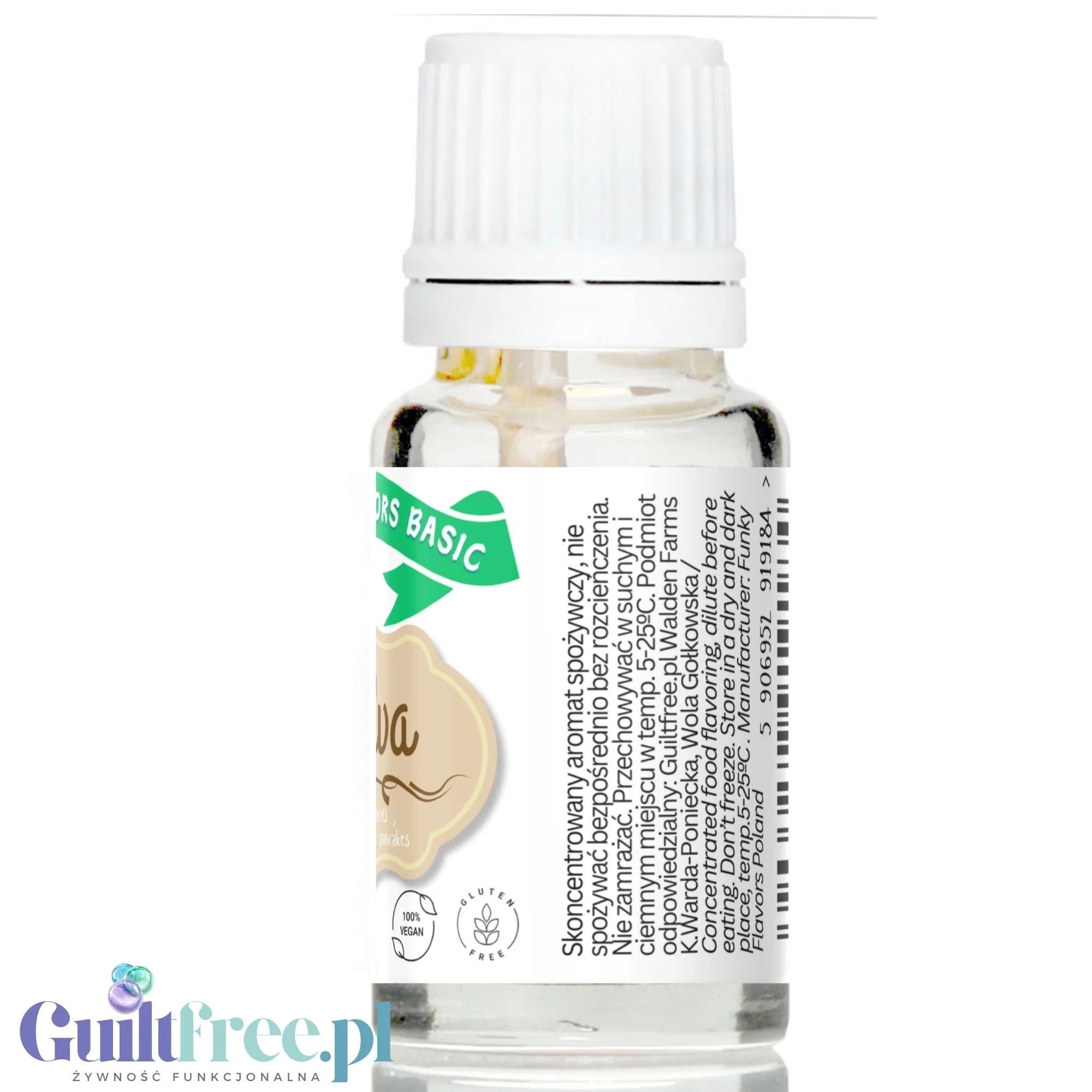 Funky Flavors Basic Chalva 10ml - Chałwa - kropelki aromatyzujące bez cukru, tłuszczu i słodzików - Image 4
