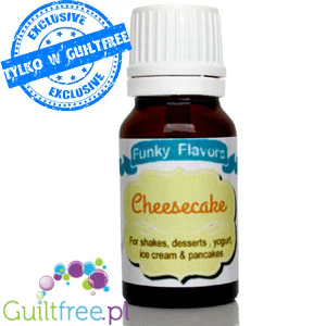 Funky Flavors Basic Cheesecake 10ml - kropelki sernikowe bez cukru, słodzików i kalorii - Image 2