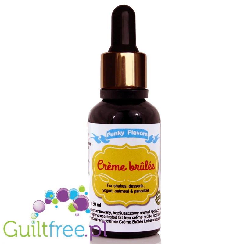 Funky Flavors Basic Crème brûlée 30ml - Kropelki smakowe do kawy i jogurtów bez cukru i słodzików - Image 3