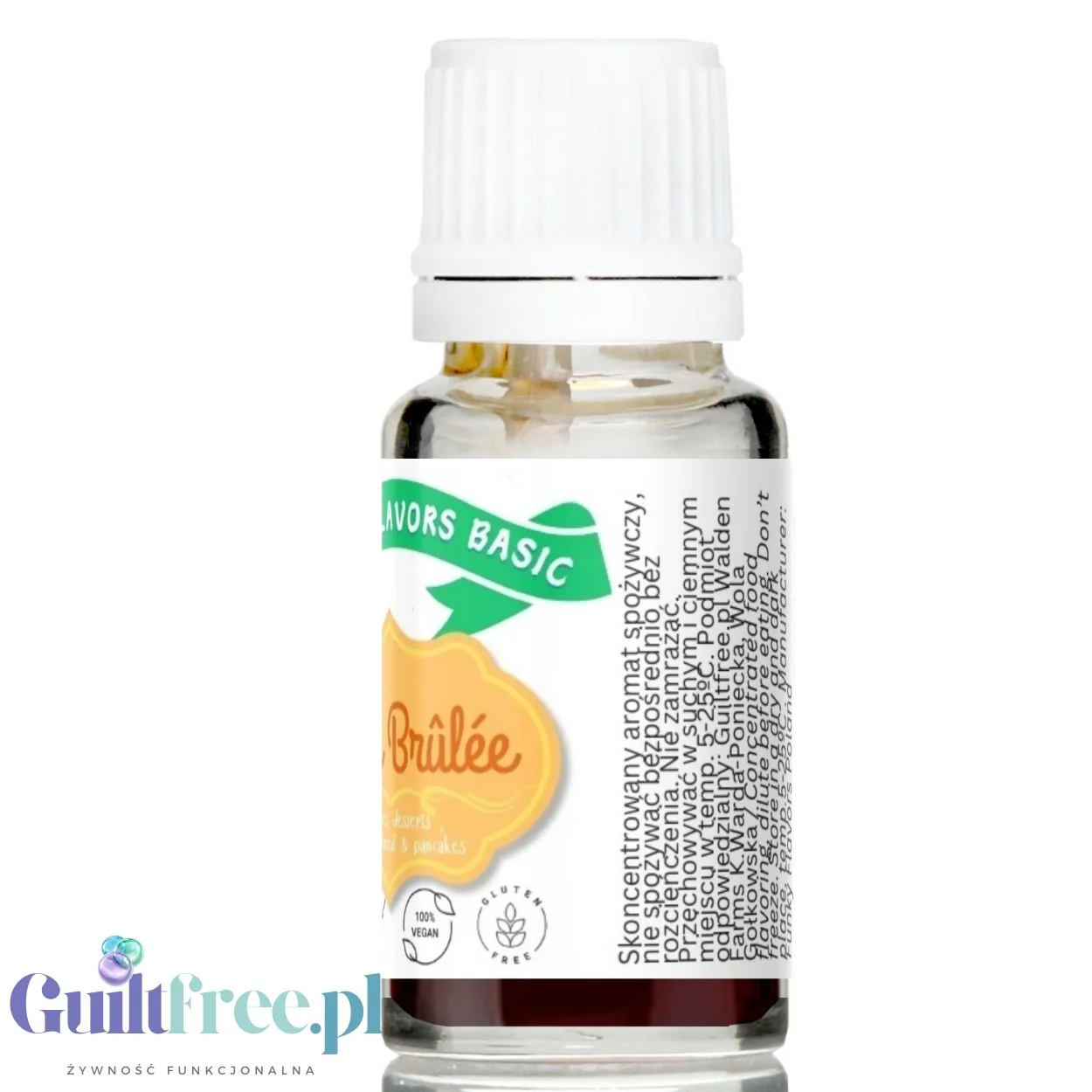 Funky Flavors Basic Crème Brûlée 10ml - kropelki aromatyzujące bez cukru, słodzików i tłuszczu - Image 4