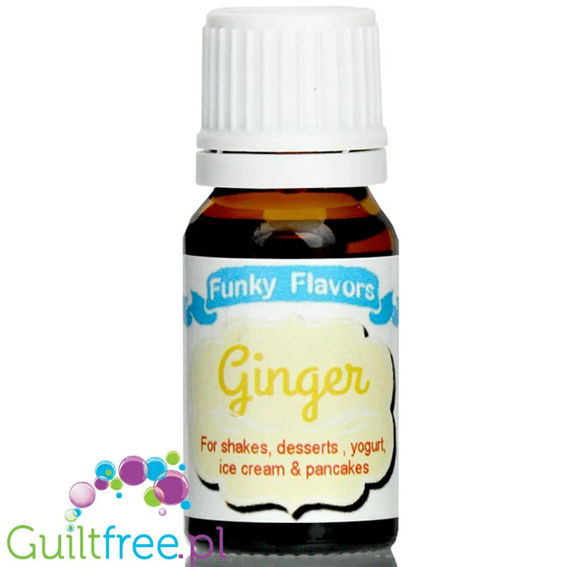 Funky Flavors Basic Ginger 10ml - imbirowe kropelki aromatyzujące bez cukru, kalorii i słodzików - Image 2