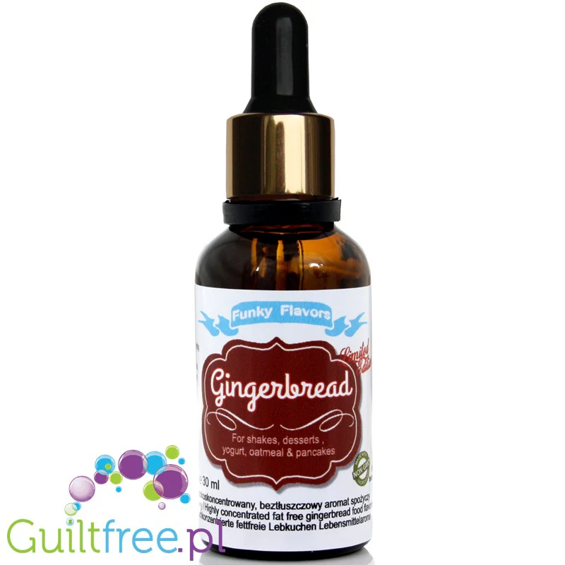 Funky Flavors Basic Gingerbread 30ml - Piernik - kropelki aromatyzujące bez cukru, tłuszczu i słodzików - Image 3