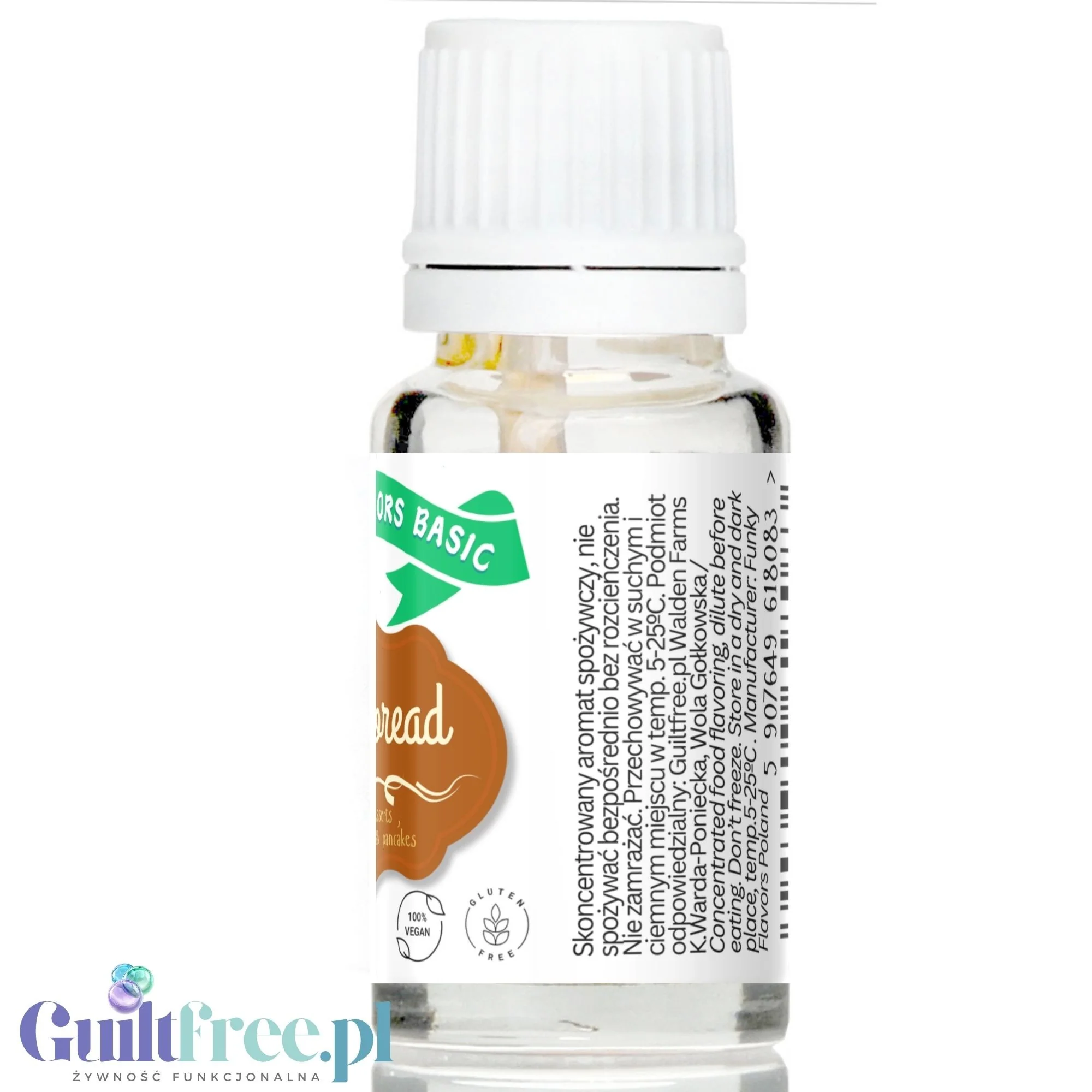 Funky Flavors Basic Gingerbread 10ml - Piernik - kropelki aromatyzujące bez cukru, tłuszczu i słodzików - Image 3