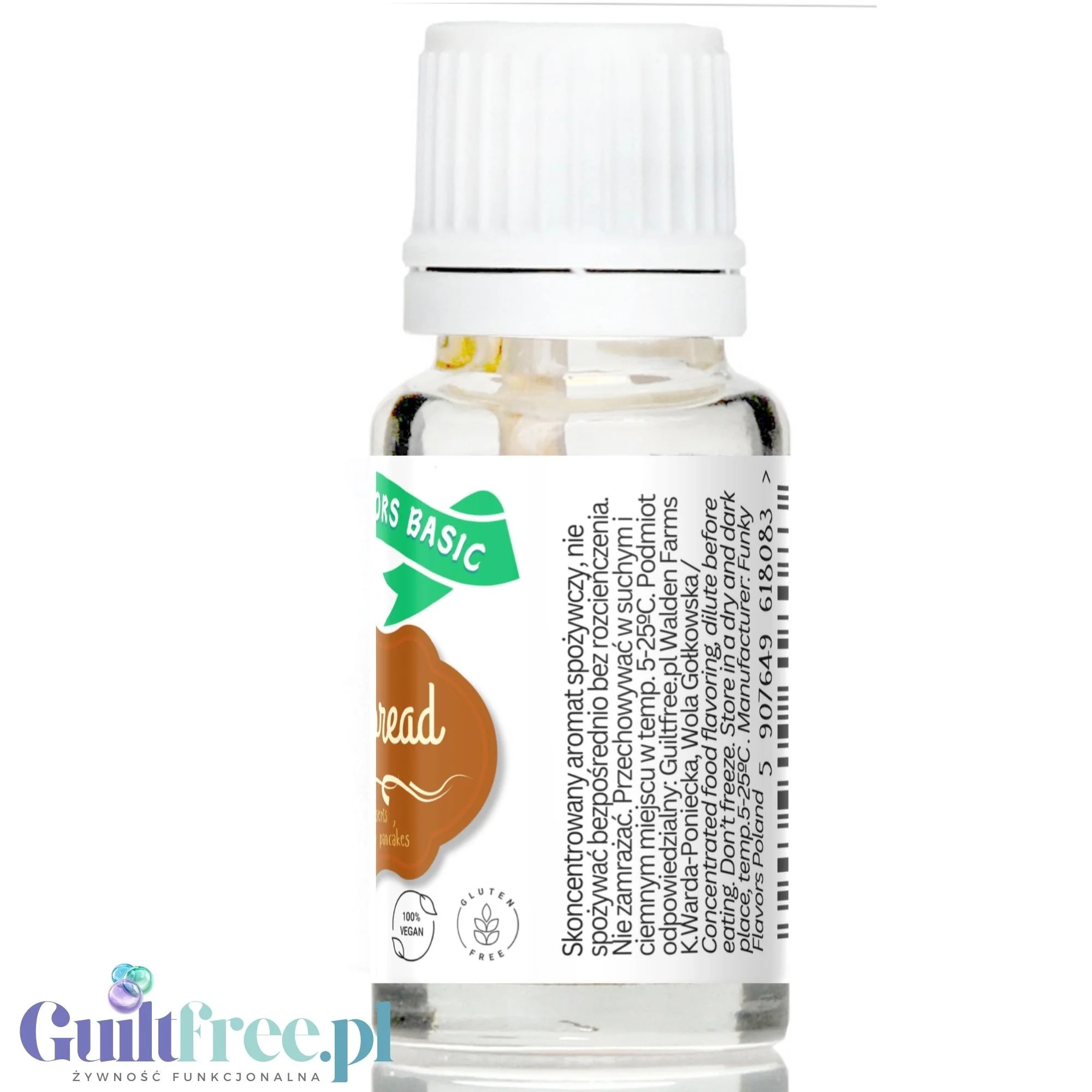 Funky Flavors Basic Gingerbread 10ml - Piernik - kropelki aromatyzujące bez cukru, tłuszczu i słodzików - Image 4