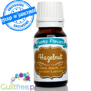 Funky Flavors Basic Hazelnut 10ml - Orzech Laskowy - kropelki aromatyzujące bez cukru, tłuszczu i słodzików - Image 2