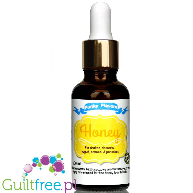 Funky Flavors Basic Honey 30ml - miodowe kropelki aromatyczne do potraw bez cukru, słodzików i kalorii - Image 2