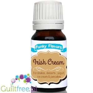 Funky Flavors Basic Irish Cream 10ml - kropelki aromatyzujące bez cukru, słodzików i kalorii - Image 2