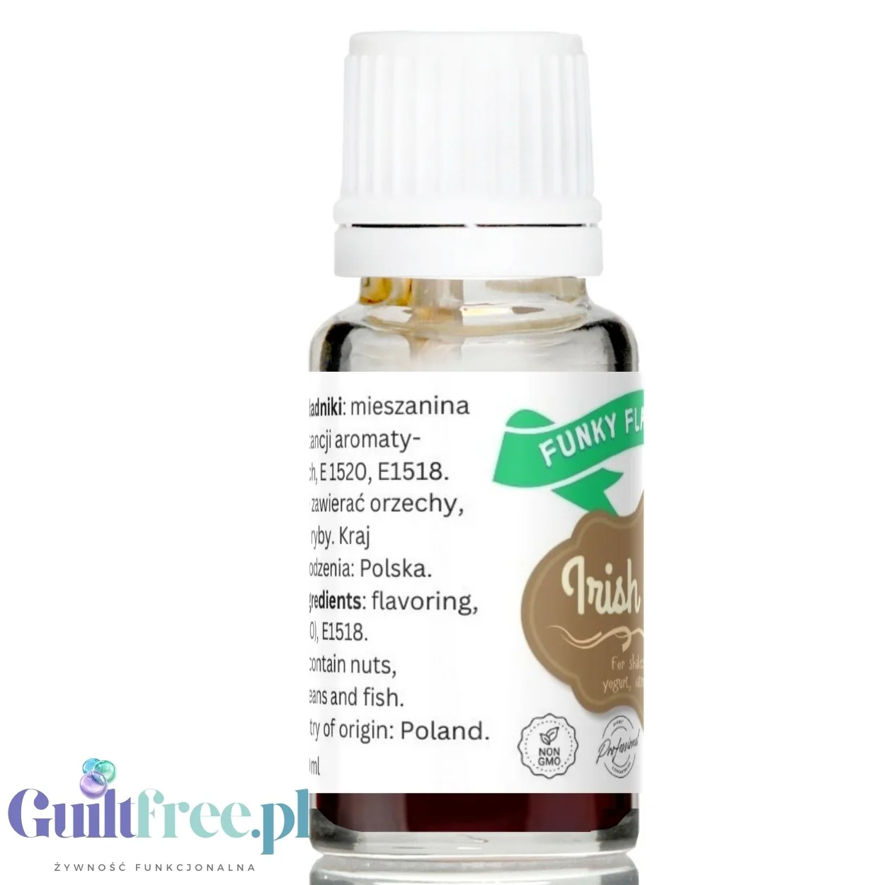Funky Flavors Basic Irish Cream 10ml - kropelki aromatyzujące bez cukru, słodzików i kalorii - Image 3
