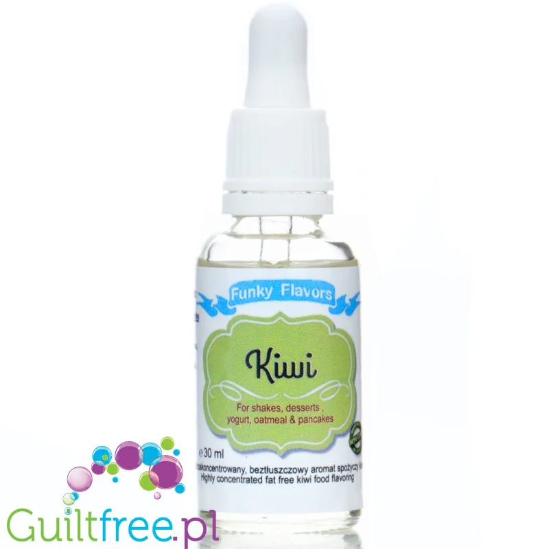 Funky Flavors Basic Kiwi 30ml - kropelki aromatyczne do żywności, bez cukru i słodzików - Image 2