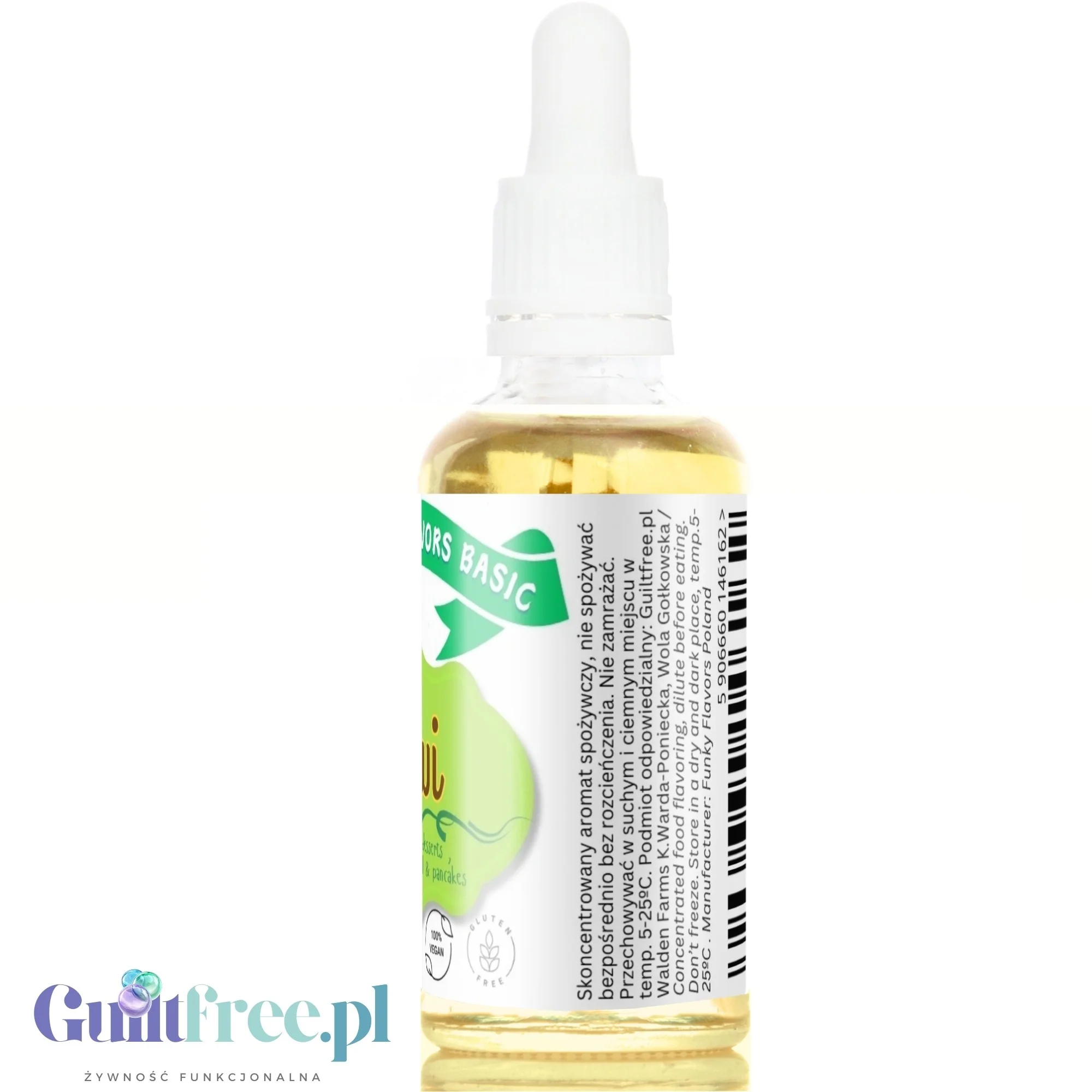 Funky Flavors Basic Kiwi 30ml - kropelki aromatyczne do żywności, bez cukru i słodzików - Image 4