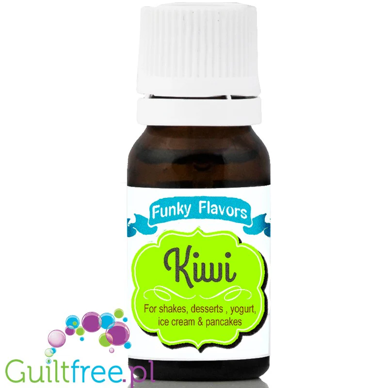 Funky Flavors Basic Kiwi 10ml - kropelki aromatyzujące bez cukru, słodzików i kalorii - Image 2