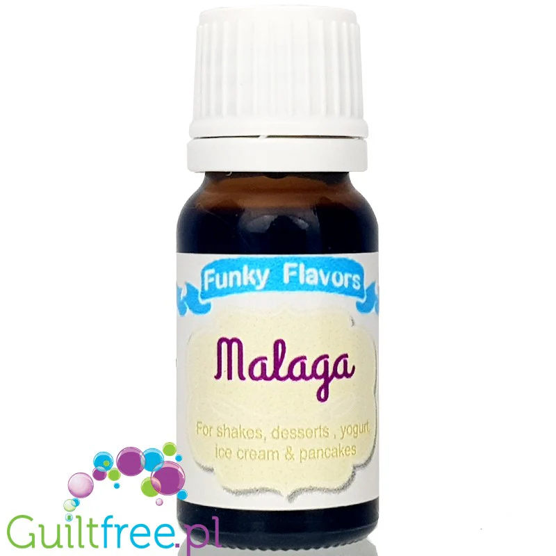 Funky Flavors Basic Malaga 10ml - płynny aromat w kropelkach, bez cukru, tłuszczu i kalorii - Image 2