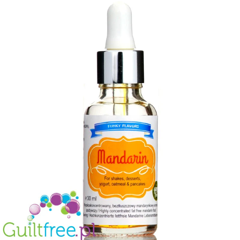 Funky Flavors Basic Mandarin 30g - aromat mandarynkowy bez cukru i bez tłuszczu