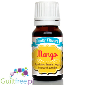Funky Flavors Basic Mango 10ml - kropelki aromatyczne z nutą mango, bez cukru, słodzików i kalorii - Image 2