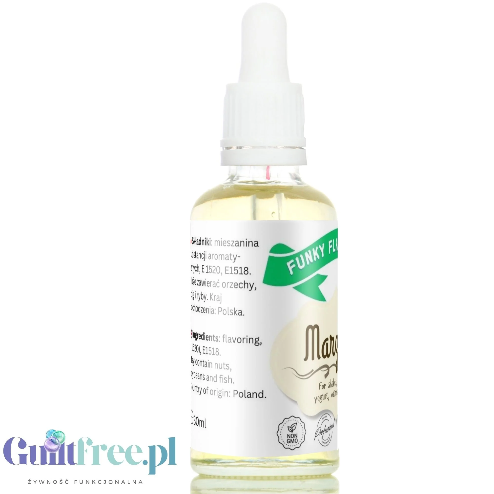 Funky Flavors Basic Marzipan 30ml - marcepanowe kropelki aromatyczne bez cukru, słodzików i kalorii - Image 4